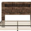 Lit de rangement minimaliste en bois avec tête de lit à DEL et USB-227799198