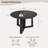 47" Round Dining Table For 6 With Triangular Structure Pedestal Stable Base, Circle Kitchen Tables For Dining Room, Kitchen-1903093429
