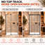 Pivot Frameless Shower Door with Glass