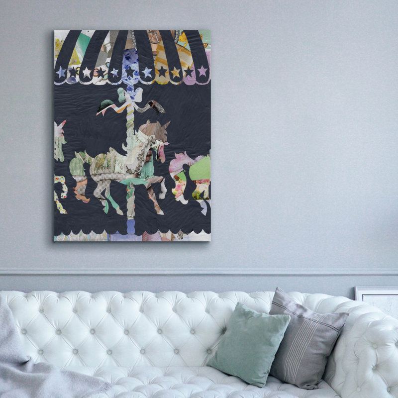 «Carousel» par Artpoptart, art mural sur toile, H 54 po x l 40 po x P 1,5 po