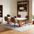 Keavey 23" Wide Leather Mid Back Mid-Century Modern Office Chair -101644379-101644382