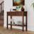 Console Table 38" Narrow Accent Sofa Table with 2 Drawers & Bottom Storage Shelf
