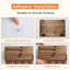 Metal, Wood Wall Organizer with Mail Storage-2113269483