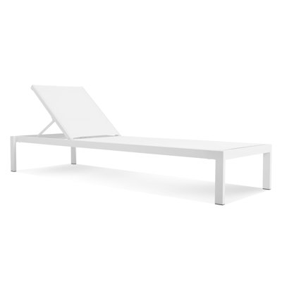 Skiff Powder Coated Aluminum Patio Chaise Lounge