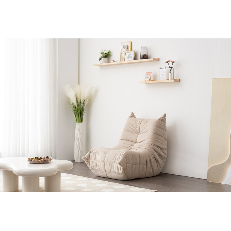 Méridienne à billes Simone, Tissu beige