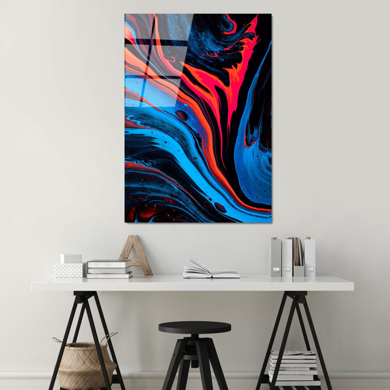 Stunning Tempered Glass Wall Art Painting, 27.6 x 39.4 inches | 100% Tempered Glass, Thickness: 0.16 inches | Elegant Home Decor for Living Room or Office, Durable & Easy to Clean, Perfect Gift Idea