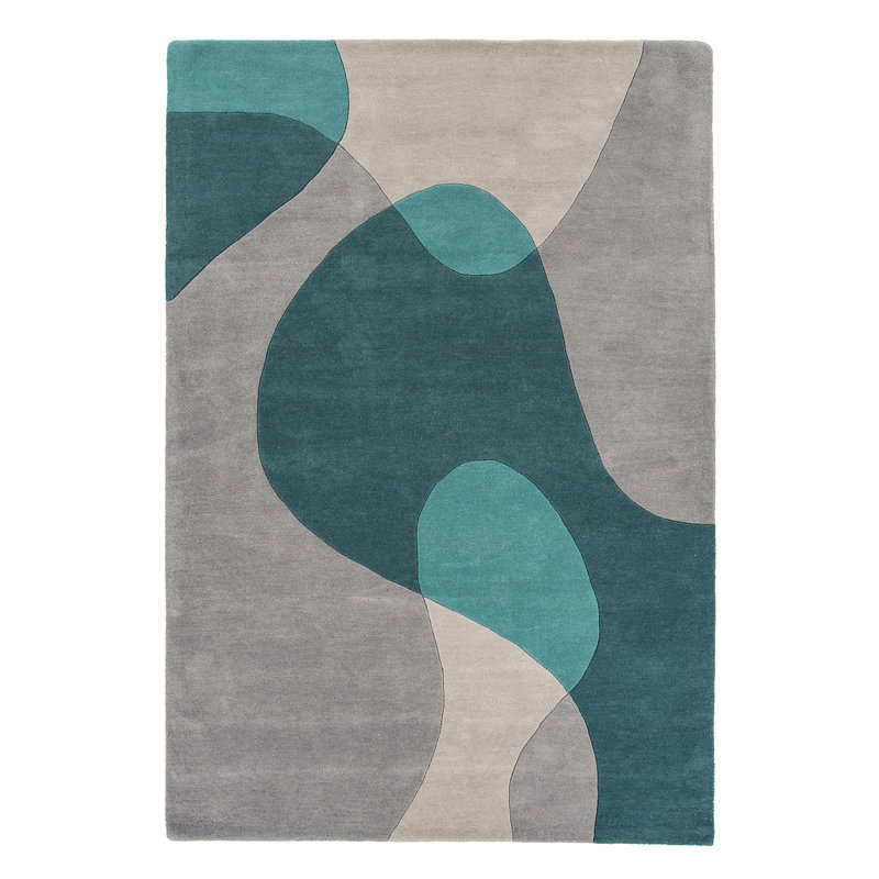 Wade Abstract Wool Hand Woven Area Rug, Rectangle 160 x 230cm