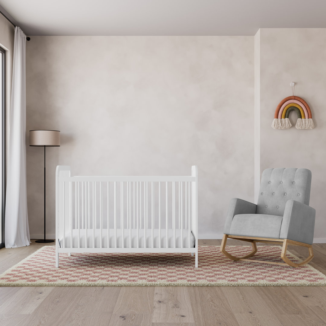 Pasadena 3-in-1 Convertible Crib and Northern Lights Rocker 2-Piece Nursery Furniture Set Storkcraft 