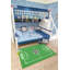 Tapis de soccer Furnish My Place 685 | Terrain de soccer All Star au sol | Salle de jeux pour enfants | Design contemporain | Tapis décoratif jardin d'enfants | Vert-523012076