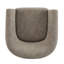 Fauteuil demi-tonneau pivotant en similicuir-1417145907