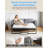 71" W Full Velvet Loveseat Sleeper with Folding Mattress, Dark Grey-1377051037-1377051039
