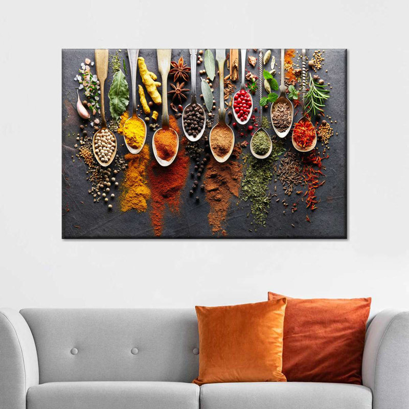 " Different Spices ", 34" H x 51" W x 1.25" D