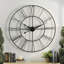 Garney Metal Wall Clock with Black Hands-569890746-569890745