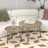 27.56'' Round Nesting Coffee Table Set Of 2, Circular Nesting End Table Set, Round Wooden Tabletop, And Sturdy Metal Base For Living Room, Bedroom-774843583