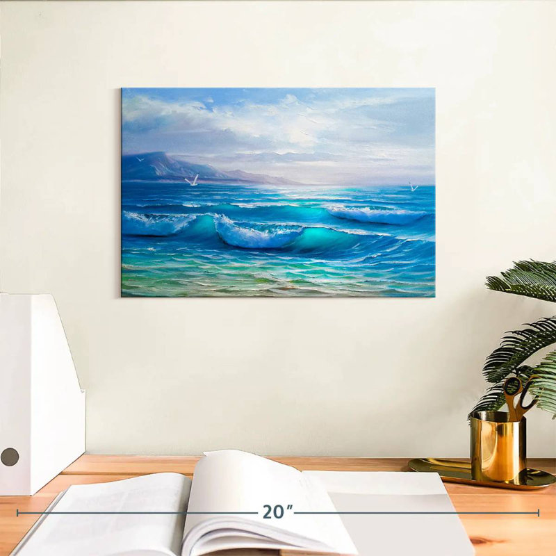 Gillard Blue Sea, 8" H x 12" W