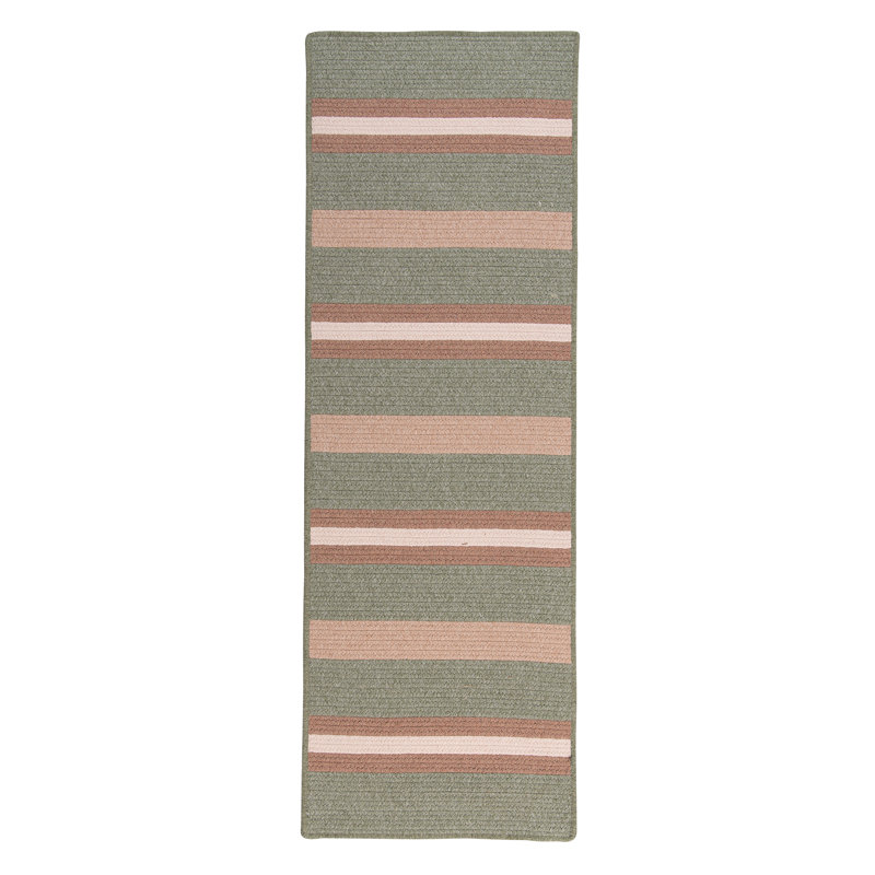 Tapis palmier / beige Altavious, Tapis de couloir 2 pi x 16 pi