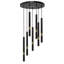 Firmin 7 - Light Black/Gold Cluster Pendant