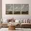 «Campagne, sérénité, classique, pastorale, nature, paysage, illustrations, art moderne, décor rustique», 3 pièces-98695939-98695940