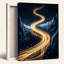 Golden Path, reproduction d'art sur toile, ensemble de 1-129027945-129027946