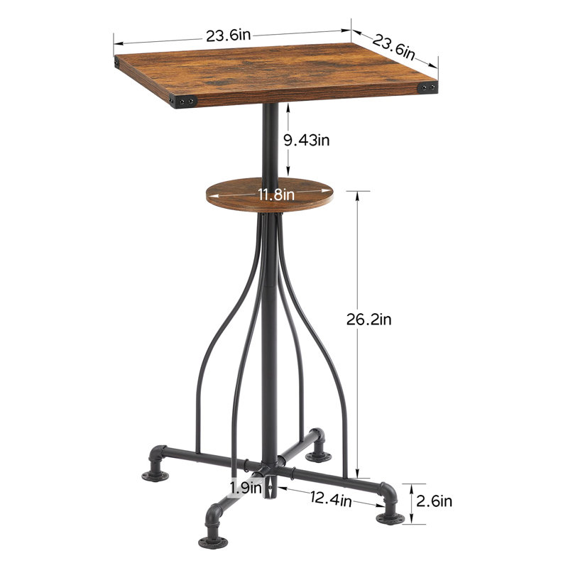 Derverdine Metal Base Dining Table