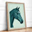 Geometric Horse Modern - Framed Print-94474098-94474110