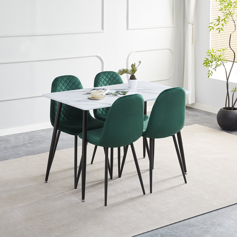 4 - Person Dining Set, Green