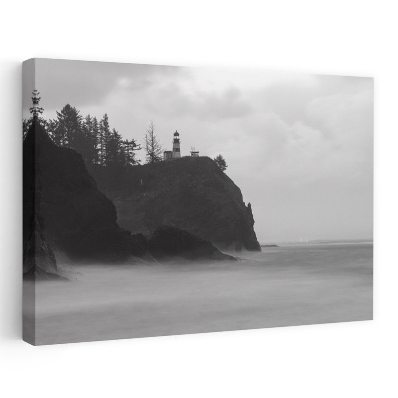 «Scenic View of Seacoast», Cape Disappointment, Oregon, États-Unis, art contemporain abstrait, art mural, H 40 po x l 60 po