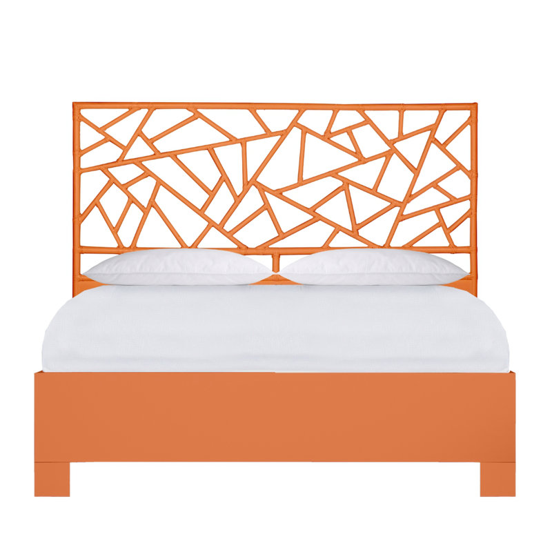 Lit standard à profil bas Tiffany, Très grand, Orange citron