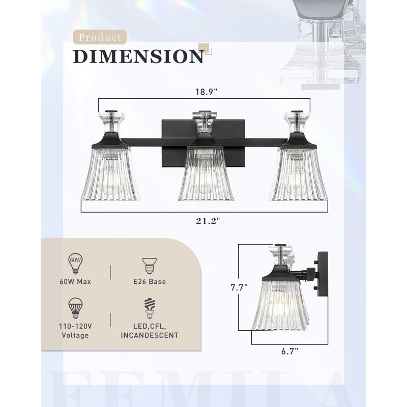 Osmil 3 - Light Dimmable Vanity Light