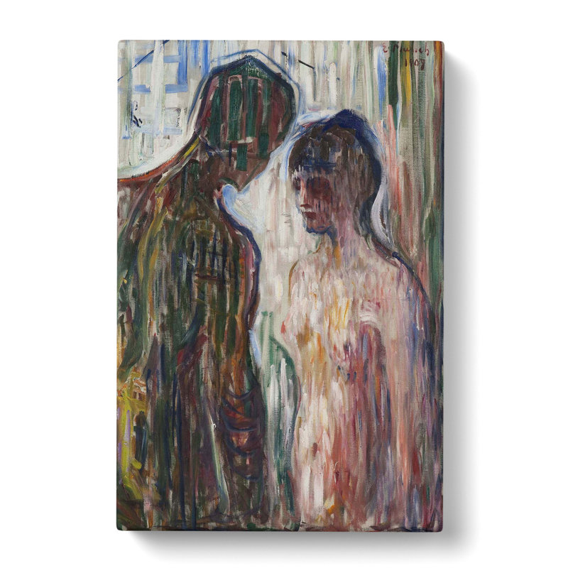 Nude Man And Woman by Edvard Munch - Wrapped Canvas, 60cm H x 40cm W x 3cm D