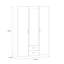Remonia 3 Door Manufactured Wood Wardrobe
