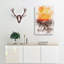 Orange Sunset Abstract - Wrapped Canvas Painting-56633510