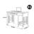 Chinese style retro computer desk-148204174