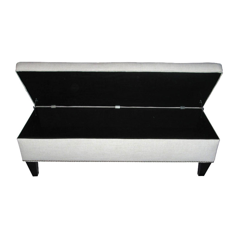 Prins Cotton Upholstered Storage Bench
