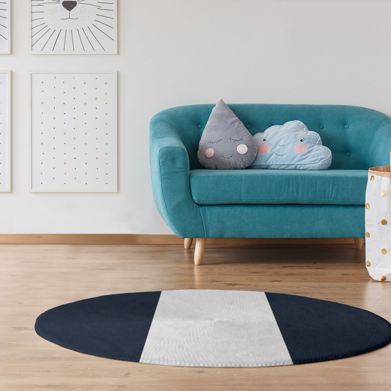 Chenille Indoor Rug, Round 5'