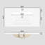 Meuble-lavabo de salle de bain 35,6 po Mid-Century-785696934