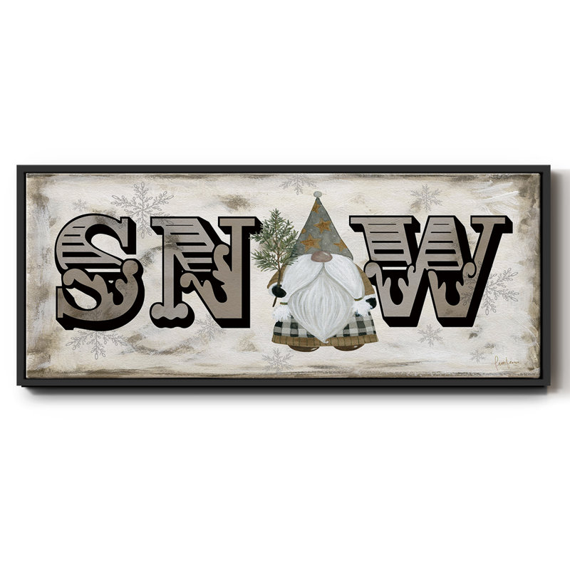 «Winter Wonderland Friend Snow», toile encadrée, H 8 po x l 20 po