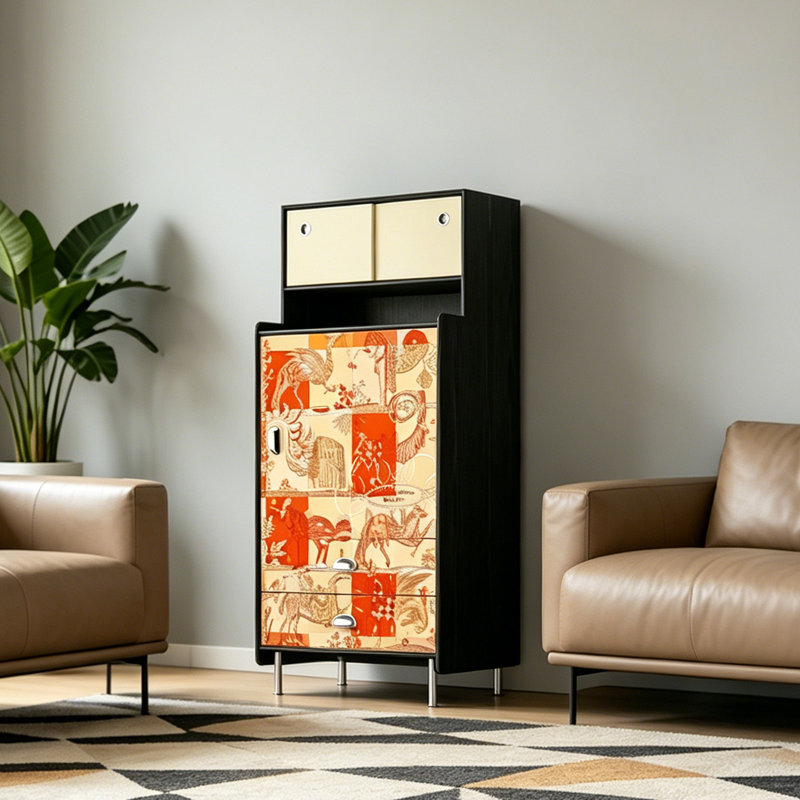 Modern Minimalist Style Accent Cabinet