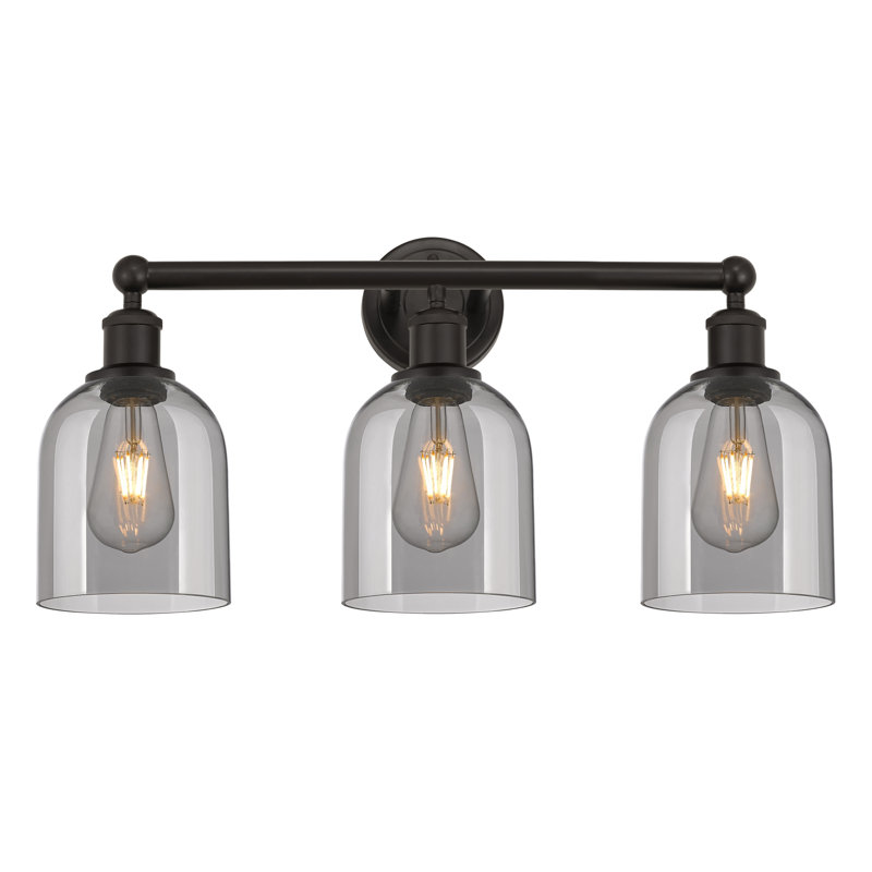 Allysson 3 - Light Dimmable Vanity Light, Oil Rubbed Bronze, Light Smoke