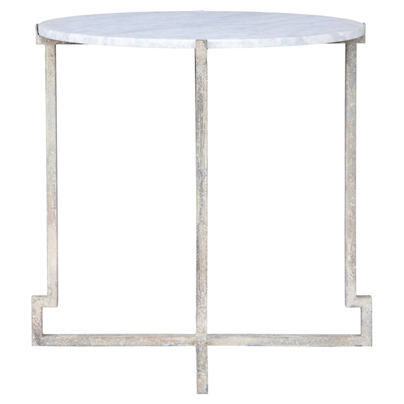 Salonika Marble Cross Legs End Table
