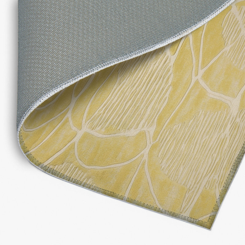 Tapis brun abstrait intérieur et extérieur, Rectangulaire 2 pi x 3 pi