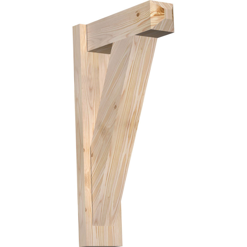 Artisan traditionnel en bois rustique, P 16 po x H 28 po, Sapin Douglas de 5 1/2 po (lisse)