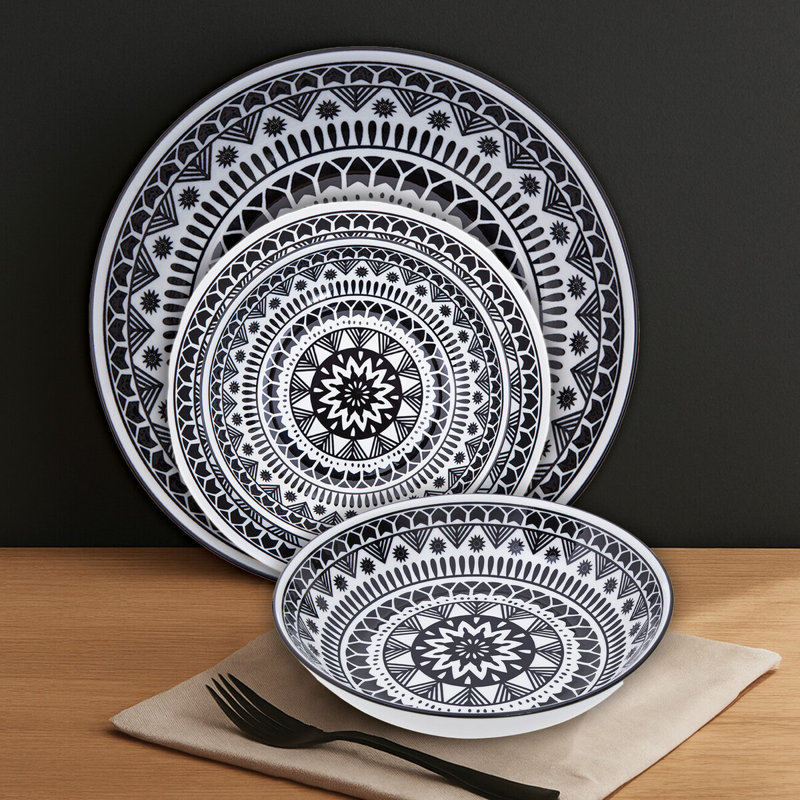 Beoll Stoneware Dinnerware Set 12 Piece - Service for 4