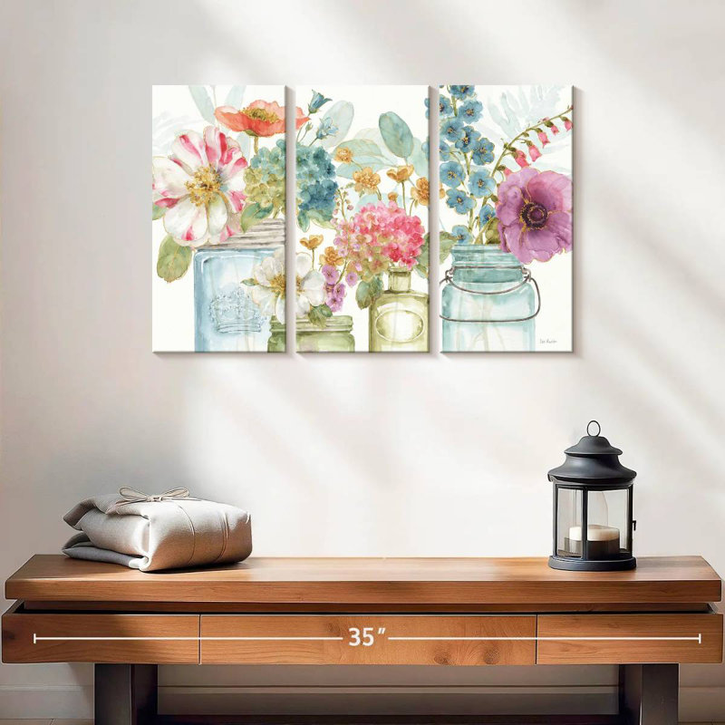 Harnek Rainbow Seeds Flowers III, 42" H x 65" W