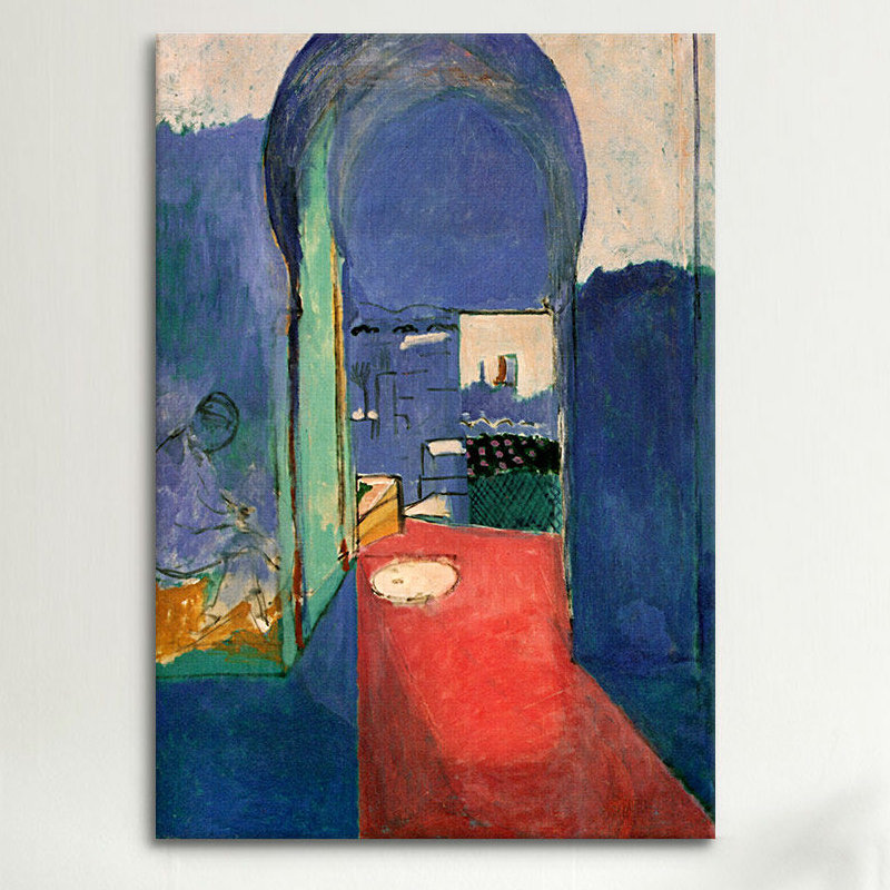 «Entrance to the Kasbeh, 1912» par Henri Matisse, reproduction d'art sur toile tendue, H 40 po x l 26 po x P 1,5 po