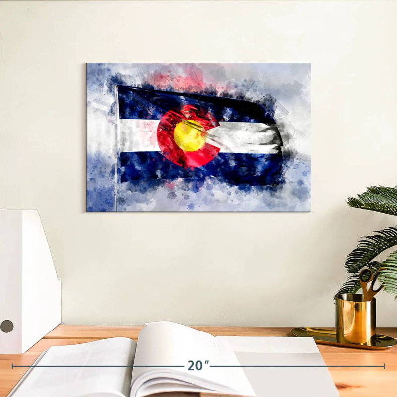 Colorado Flag, 8" H x 12" W