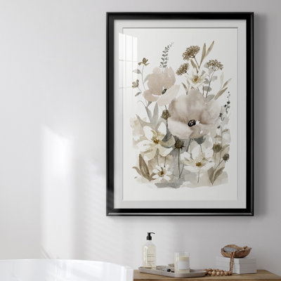 «Neutral Nature II», reproduction encadrée de qualité supérieure - prête à être accrochée