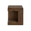 Table d'appoint, h 25 po, intérieur ou extérieur, table d'appoint, table de chevet, bout, carré, chambre à coucher, salon, noyer, contemporain, moderne