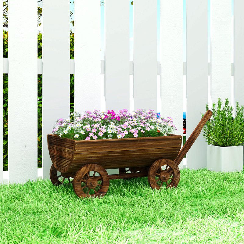 Boîte à fleurs en bois Outsunny