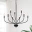 Lustre de style bougie classique / traditionnel à 2 niveaux à 2 lumières à intensité variable Sebron-810940658-822703432